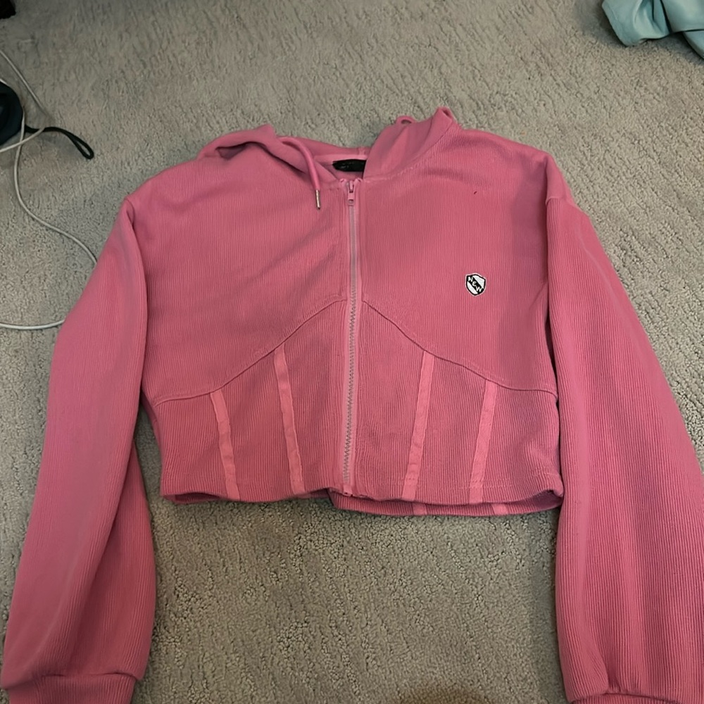 Pink zip up